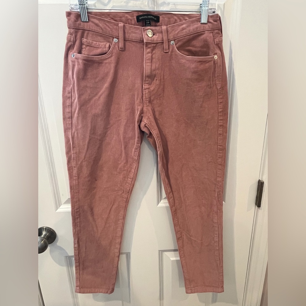 Banana Republic Pink Straight Leg Corduroy Pants Size 27p (4p)